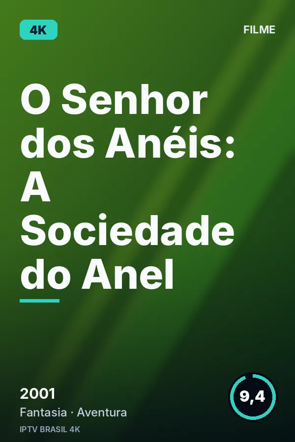 Capa ilustrativa de O Senhor dos Anéis: A Sociedade do Anel